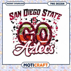 San Diego State Go Aztecs PNG Graphic Download Design
