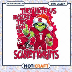 Rutgers Scarlet Knights PNG Design for Instant Download