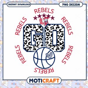 Rebels Basketball Go Graphic PNG Instant Download Design