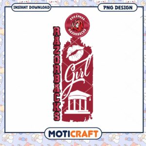 Razorbacks Girl PNG Design for Instant Download Printable