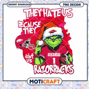 Razorback Grinch Funny Holiday PNG Design Download