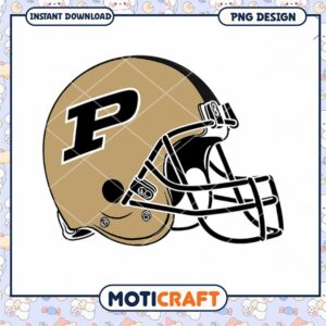 Purdue Football Helmet PNG Instant Download Design File