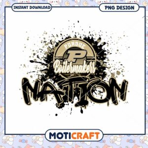Purdue Boilermakers Nation PNG Design Instant Download