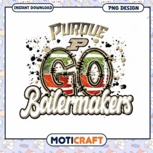 Purdue Boilermakers Go Spirit PNG Design for Download