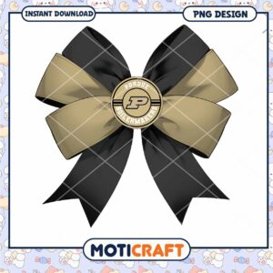 Purdue Boilermakers Bow PNG Instant Download Design