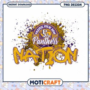 Prairie View A&M Panthers Nation PNG Digital Download