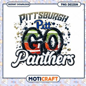 Pittsburgh Panthers Go PNG Design for Instant Download