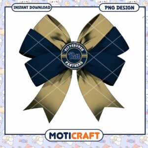 Pittsburgh Panthers Bow PNG Instant Download Design
