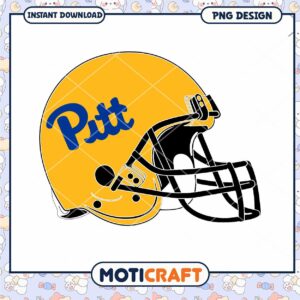 Pitt Football Helmet PNG Design Instant Download Art