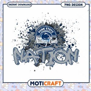 Penn State Nittany Lions Nation PNG Instant Download Design