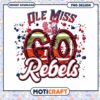 Ole Miss Rebels Go Team Spirit PNG Design Download