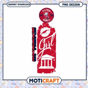Ole Miss Rebels Girl PNG Instant Download Design Art