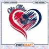 Ole Miss Heart Design PNG Instant Download Artwork