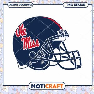 Ole Miss Football Helmet PNG Graphic for Downloads