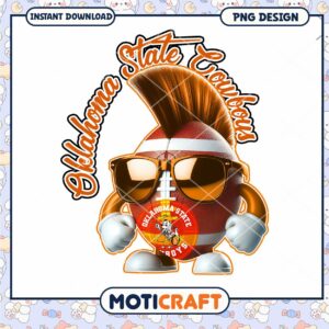 Oklahoma State Cowboys Fun Illustration PNG Download