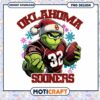 Oklahoma Sooners Grinch Holiday PNG Design Download