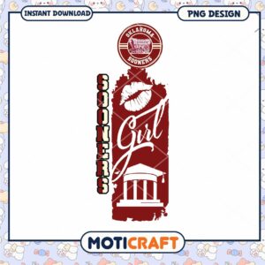 Oklahoma Sooners Girl PNG Design for Fans and Gifts