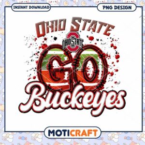 Ohio State Go Buckeyes PNG Instant Download Design
