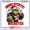 Ohio State Buckeyes Grinch Football PNG Design Download