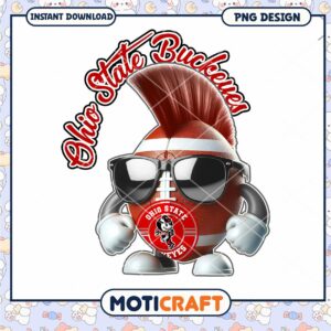 Ohio State Buckeyes Cartoon PNG Graphic Design Fun