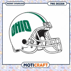 Ohio Football Helmet PNG Design Instant Download File