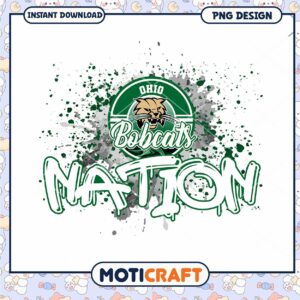 Ohio Bobcats Nation PNG Design for Instant Download