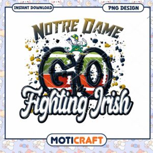 Notre Dame Go Fighting Irish PNG Design Instant Download