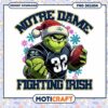 Notre Dame Fighting Irish PNG Grinch Football Design
