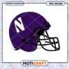 Northwestern Football Helmet PNG Instant Download Design
