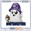 Northwestern Wildcats Ghost Football PNG Instant Download