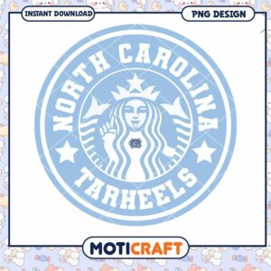 North Carolina Tarheels PNG Clipart Instant Download Design