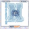 North Carolina Tar Heels Glittery PNG Digital Design