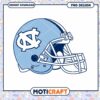 North Carolina Football Helmet PNG Instant Download Design