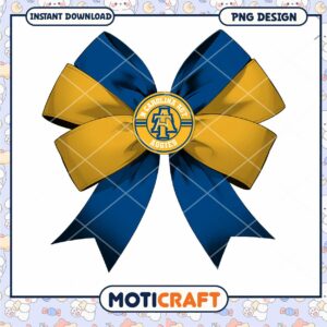 North Carolina A&T Aggies Bow PNG Instant Download Design