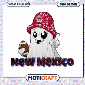 New Mexico Sports Ghost PNG Design for Download