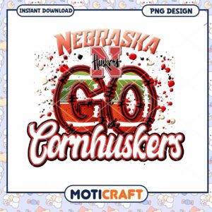 Nebraska Cornhuskers Go PNG Design Instant Download