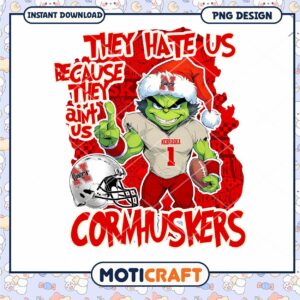 Nebraska Cornhuskers Funny Christmas PNG Design Download