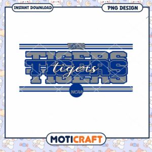 NCAA Tigers PNG Graphic for Instant Download Design
