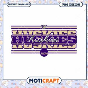 NCAA Huskies Instant Download PNG Design for Fans