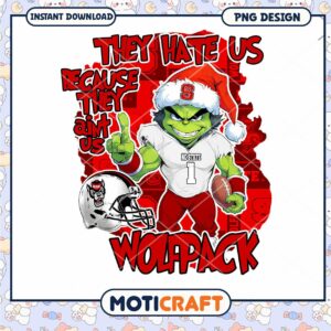 NC State Wolfpack PNG Design They Hate Us Instant Download