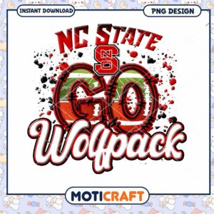 NC State Wolfpack Go Team Spirit PNG Instant Download