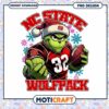 NC State Wolfpack Grinch Football PNG Instant Download