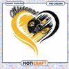 Missouri Football Heart Design Instant Download PNG