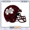 Mississippi State Football Helmet PNG Instant Download Design