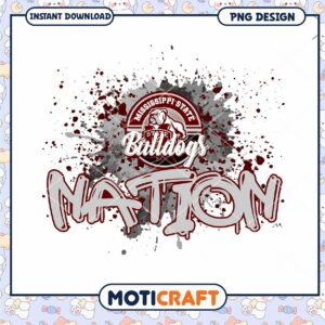 Mississippi State Bulldogs Nation PNG Design Download