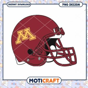 Minnesota Golden Gophers Football Helmet PNG Design Download