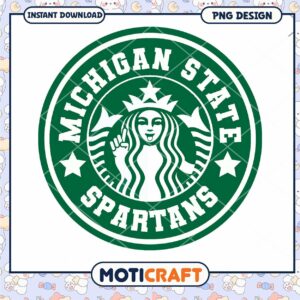 Michigan State Spartans PNG Design for Instant Download