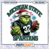 Michigan State Spartans Grinch Football PNG Design