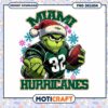 Miami Hurricanes Christmas Grinch PNG Download Design