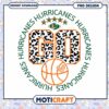 Miami Hurricanes Basketball PNG Design Instant Download
